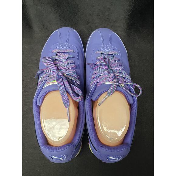 Puma Sport Lifestyle Roma Purple Low Top Kids Shoes Sneakers Size 6 - Picture 6 of 10